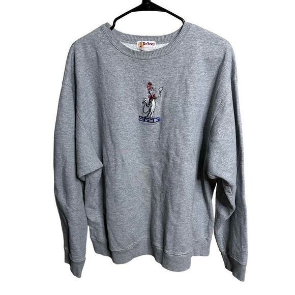 Vintage Dr. Seuss Cat In The Hat Sweatshirt Medium - Picture 1 of 3